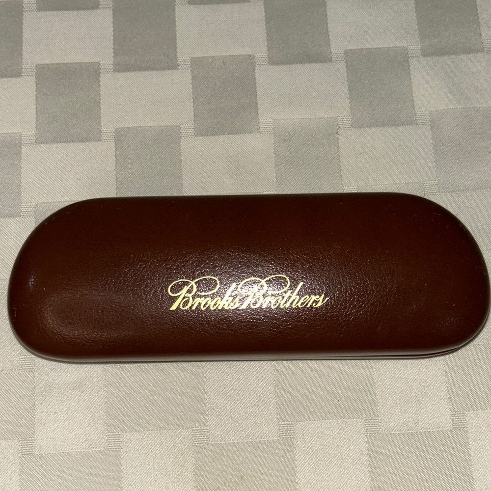 Brooks Brothers Brown Glasses Case